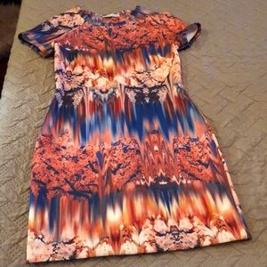 Zara printed midi dress